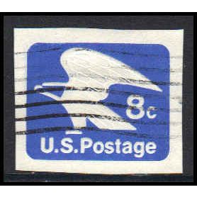Used U557 8c Eagle Very Fine Cut Square Z2917