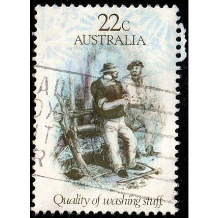 Australia 1981 Gold Rush Washing 22c Used Stamp