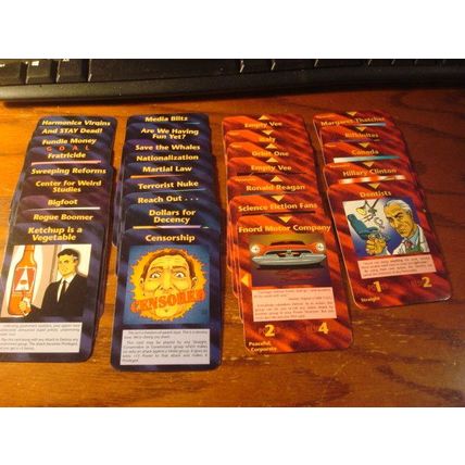 1996, ILLUMINATI, Card Game, 30-Cards, 15-Blue/15-Red, RARE! (A)