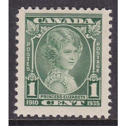 Canada 1935 Princess Elizabeth 1c mint hung SG 335 VGC