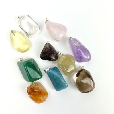 Tumbled Stone Pendant | 20-30mm | Brazil[ ]