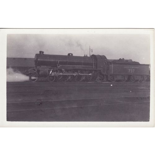 Railway Photo SR N15 737 King Uther Southern Arthur 4-6-0 Loco