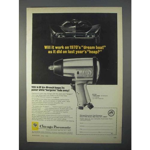 1966 Chicago Pneumatic CP-740 Tork-King Air-Wrench Ad