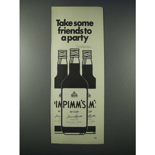 1977 Pimm's No 1 Cup Ad - Take Some Friends