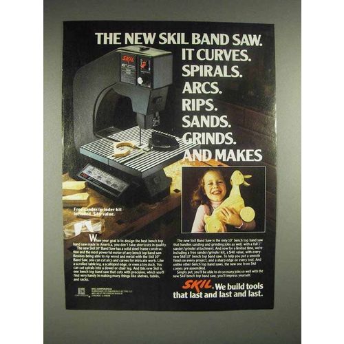 1982 Skil Skilsaw 10" Band Saw Ad