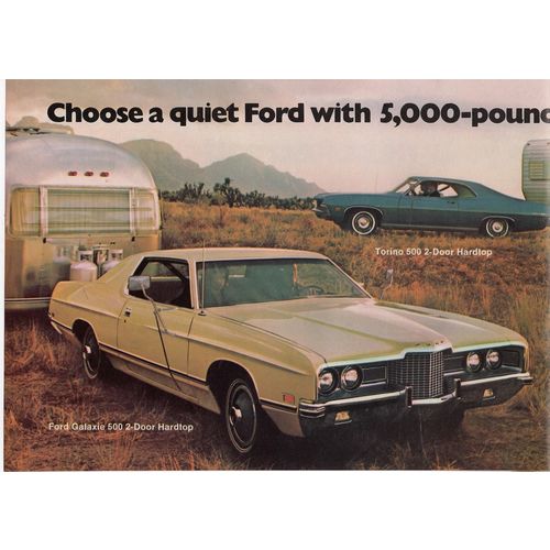 Ford vintage Full Page Print Ad April 1971
