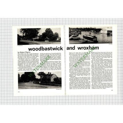9215) Woodbastwick And Wroxham - 1972 Article