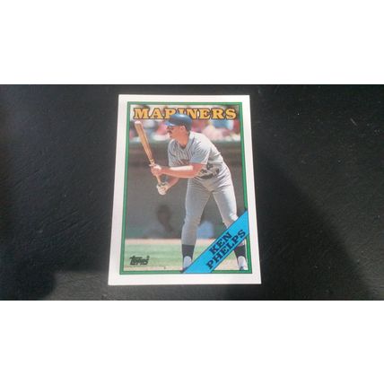1988 Topps Card # 182 Ken Phelps Excellent (5) Seattle Mariners