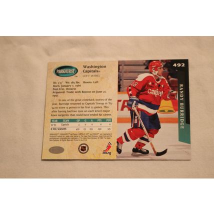 Randy Burridge 1993/94 Parkhurst EMERALD ICE NO. 492