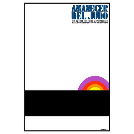 Movie Poster for Japanese film AMANECER del judo.Martial art.Room art decoration