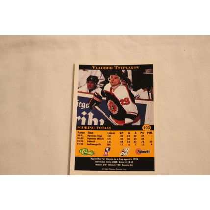 Vladimir Tsyplankov 1994 Classic Pro Prospects NO. 103
