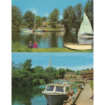 Pike & Eel Inn St Ives 2x Children & Boats Cornwall Postcard s