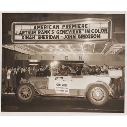 Genevieve Dinah Sheridan John Gregson 1953 Film Premiere Press Photo