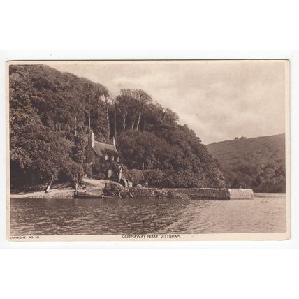 Greenaway Ferry Dittisham Postcard Devon