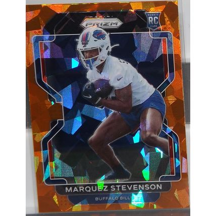 2021 Prizm MARQUEZ STEVENSON (Bills) Orange Cracked Ice Prizm Rookie Card #407