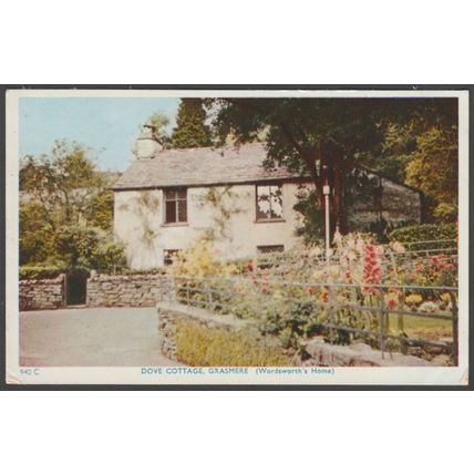Dove Cottage, Grasmere, Westmorland, 1961 - GP Abraham Postcard