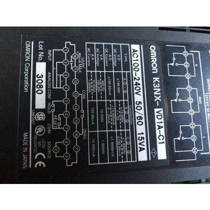 OMRON DIGITAL PANEL METER K3NX-VD1A-C1,SI