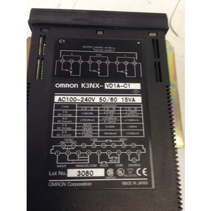 OMRON DIGITAL PANEL METER K3NX-VD1A-C1,SI