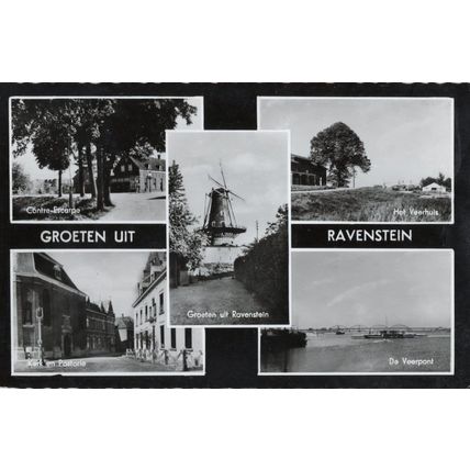 Groeten Uit Ravenstein Kerk En Postorie Holland RPC Old Postcard