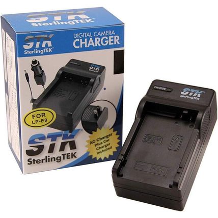 STK LP-E8 Battery Charger(Canon Rebel, EOS, Kiss, LC-E8E Replacement)-FAST SHIP