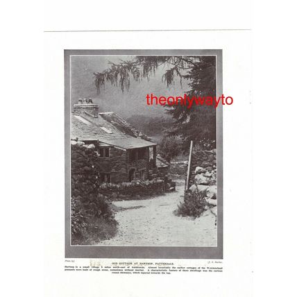 Old Cottage At Hartsop, Patterdale, Cumbria, Book Illustration, c1920