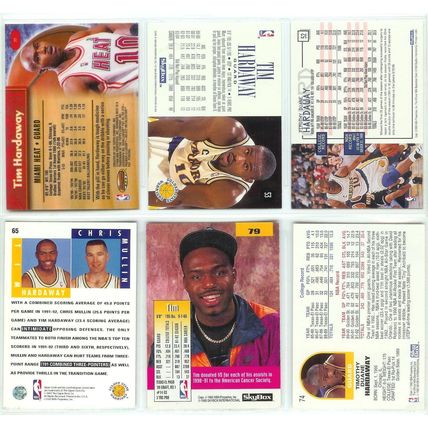 Tim Hardaway 5x card lot