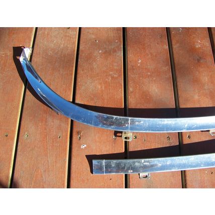1964 FORD GALAXIE CONVERTIBLE FRONT WINDOW BOTTOM TRIM 2 PCS OEM 500 XL