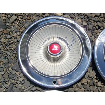 1966 DODGE CORONET 4 - 14" HUBCAPS POLARA MONACO WHEEL COVERS