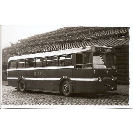Black & White Photograph of Ribble Motor Services Ltd. - ECK 591