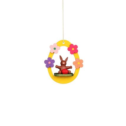 11-0601 - Christian Ulbricht Ornament - Baby Bunny in Egg - 2.25"H x 1.9"W x ...