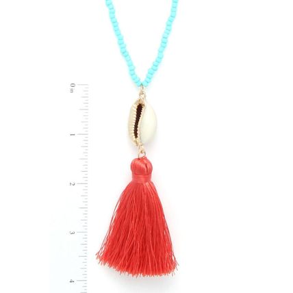 New Cowrie Shell Tassel Beaded Necklace