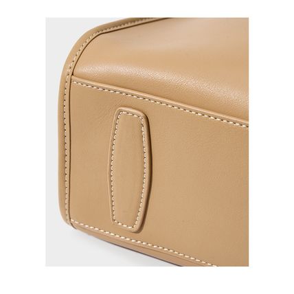 Women Tote Bag Retro Genuine Leather Crossbody Bag Bronze