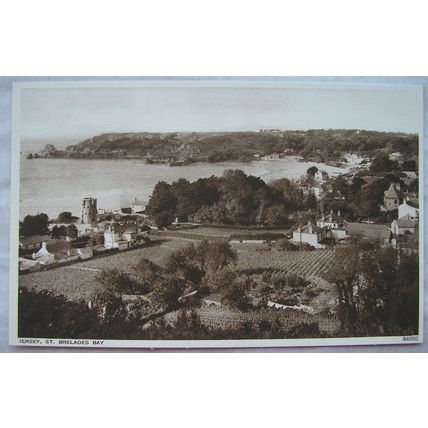 vintage postcard Jersey, St. Brelades Bay