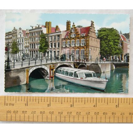 1960 postcard Amsterdam, Voorburgwal