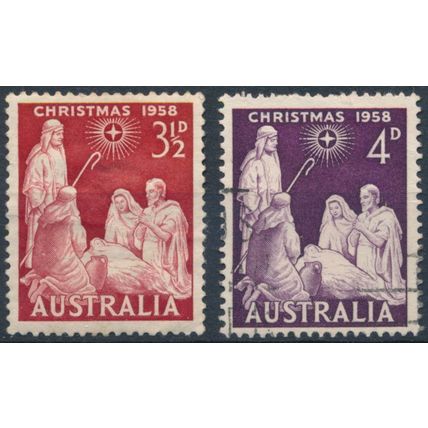 Christmas - Australia 1958 - FH - SG 306/7 (J)