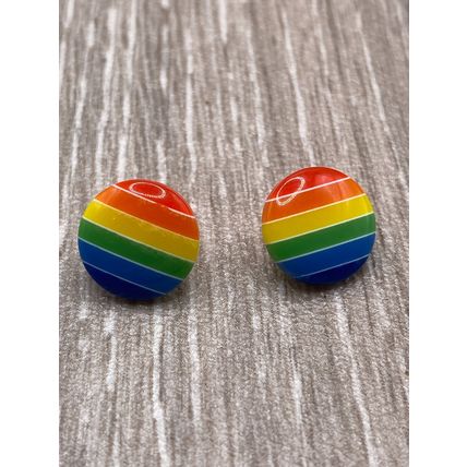 13mm Children's Shank Buttons LGBT Gay Pride Rainbow Round Resin Knitting Sewing