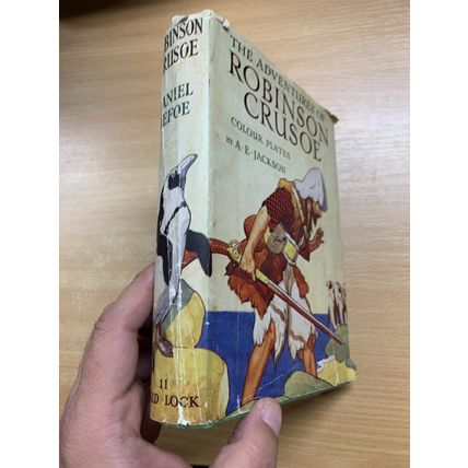 VINTAGE DANIEL DEFOE THE ADVENTURES OF ROBINSON CRUSOE ILLUSTRATED BOOK (P4) AA