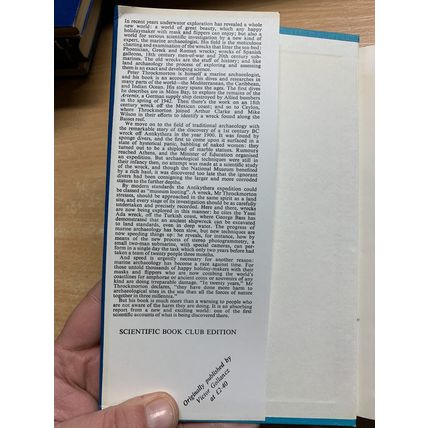 1971 "SHIPWRECKS AND ARCHAEOLOGY" P THROCKMORTON ILLUSTRATED HARDBACK BOOK (P3)