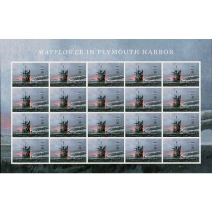 Mayflower Full Sealed Pad of 100 Sheets (2000 Stamps) Scott 5524