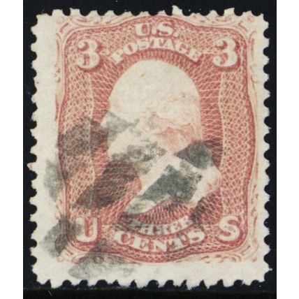 85, Used 3¢ - Nice Clean Sound Scarce Stamp With Cert - SCV $1050 - Stuart Katz