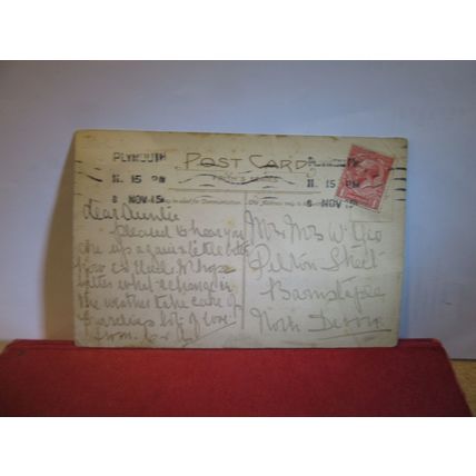 HORSE & GROOM INN, BOUTPORT STREET, BARNSTAPLE, DEVON used postcard 1915 pm =