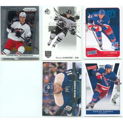 Marian Gaborik 18x card lot incl Inserts