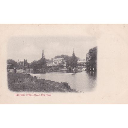 ED 78 HALIFORD FROM RIVER THAMES . PRINTED POSTCARD