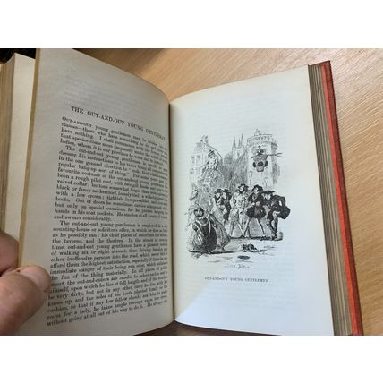 1914 CHARLES DICKENS SKETCHES BY BOZ FIRESIDE EDITION FICTION HB BOOK (P4)