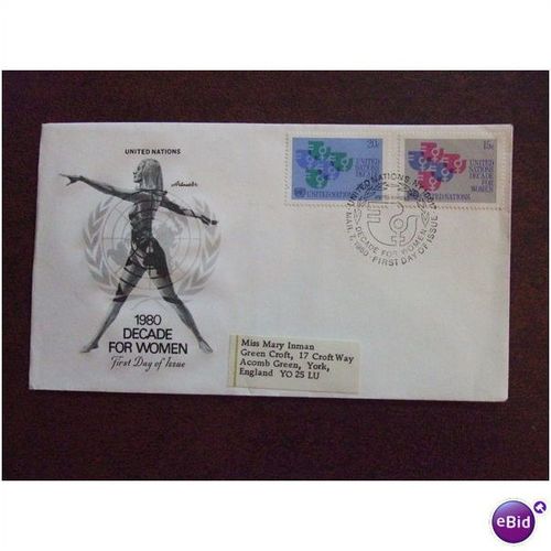 United Nations 1980 Decade for Women First Day Cover