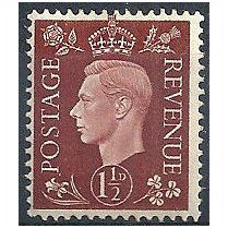 1937 SG464 1 1/2d Red-Brown Mounted Mint .