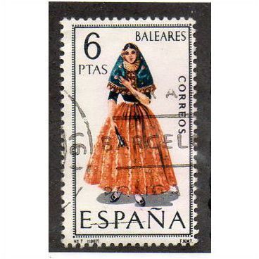 ESP 1967 6PTS 'BALEARIC COSTUMES' FINE USED (EBID 13432)