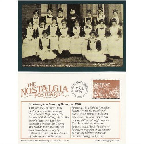 Postcard Southampton Nursing Division WIindsor 1910 Nurse Nostalgia Nurses