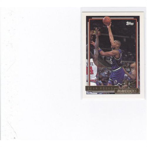 1992-93 Topps Basketball Sean Rooks-GOLD #292