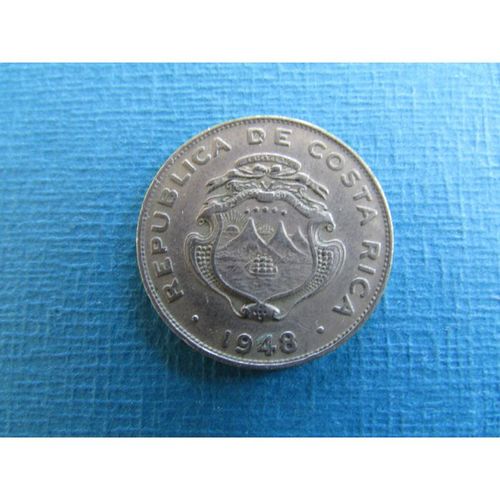 1948 COSTA RICA TWENTY FIVE CENTIMOS FREE POST. AAU